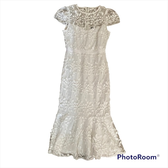 JustMe White Lace Midi Dress - Picture 11 of 14